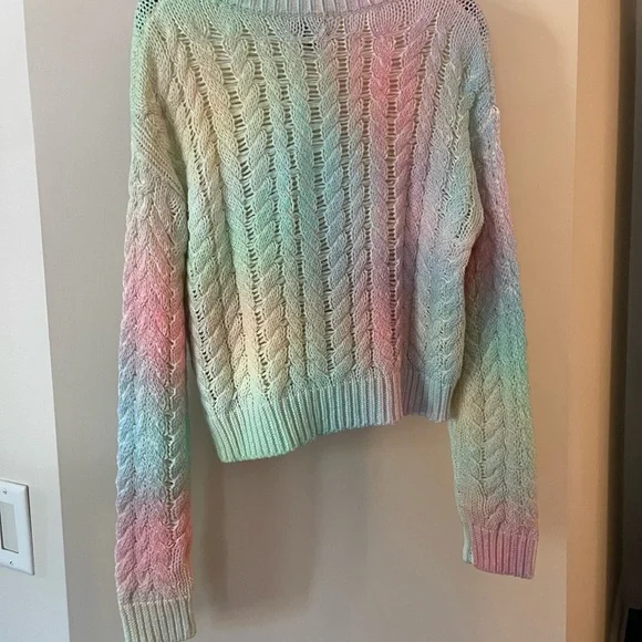LINE Cotton Rainbow Sweater XS - Ombre Pink - Picture 3 of 9